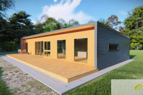 Каркасный дом 6×15м Garden House