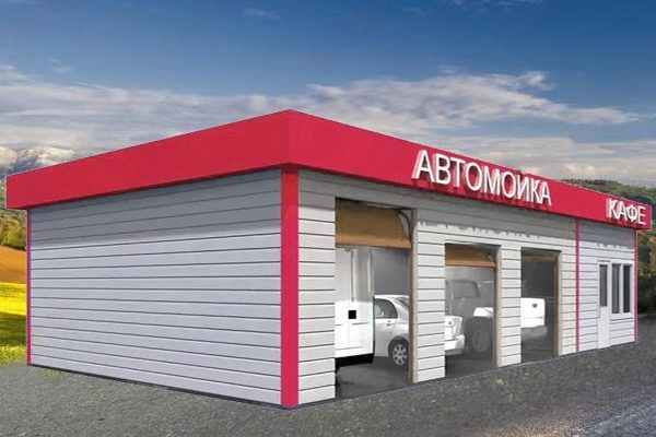 Автомойка на 3 поста с кафе